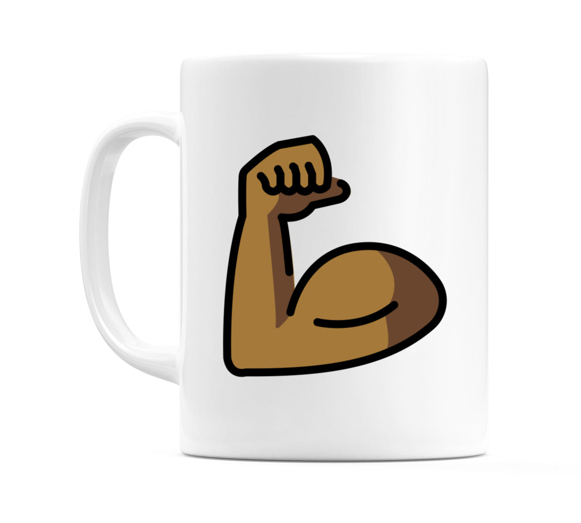 Flexed Biceps: Medium-Dark Skin Tone Emoji Mug