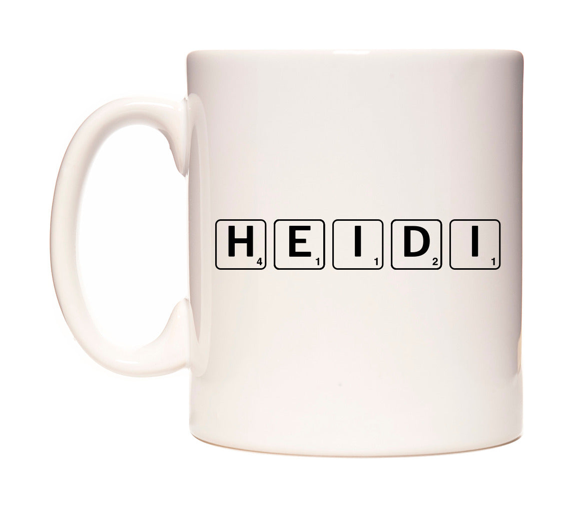 Heidi - Scrabble Themed Mug