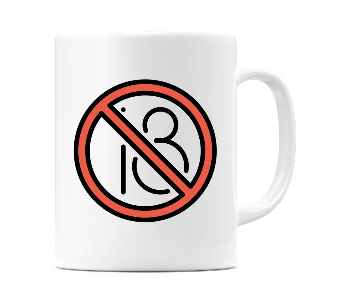No One Under Eighteen Emoji Mug