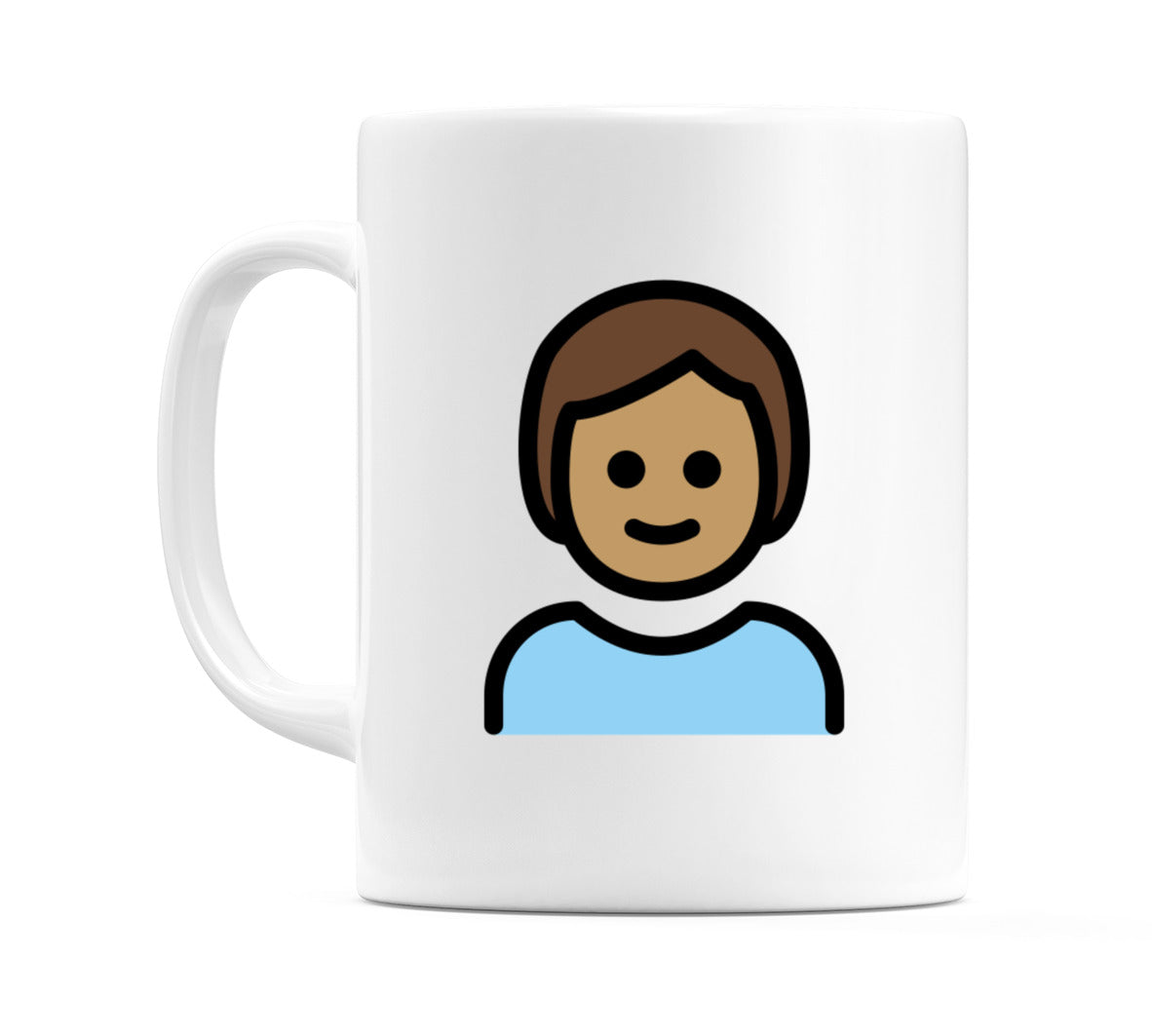 Child: Medium Skin Tone Emoji Mug