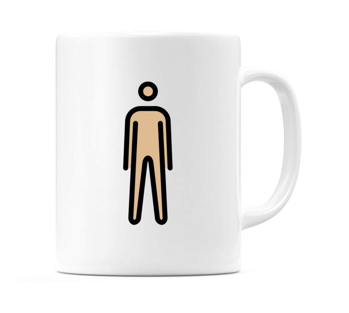Person Standing: Medium-Light Skin Tone Emoji Mug