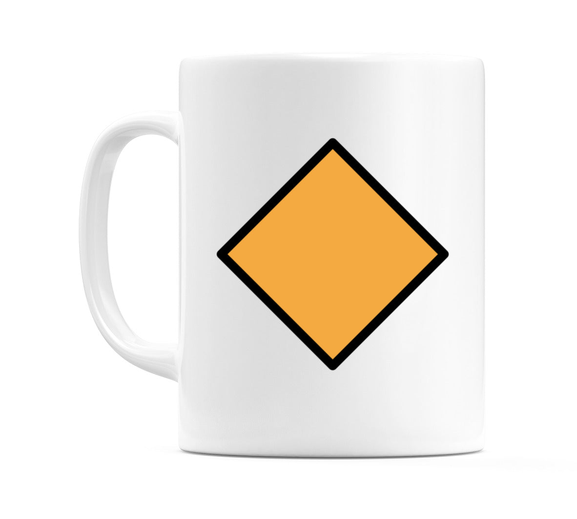 Large Orange Diamond Emoji Mug