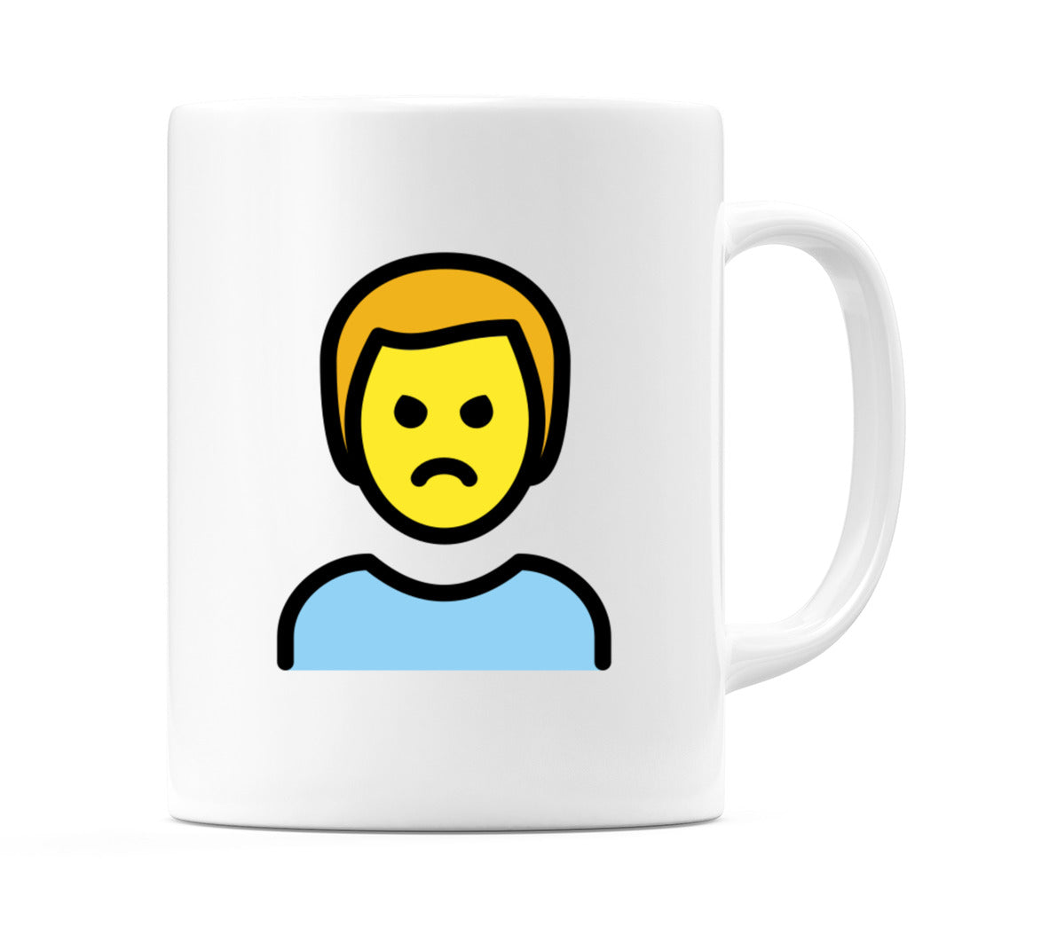 Male Pouting Emoji Mug