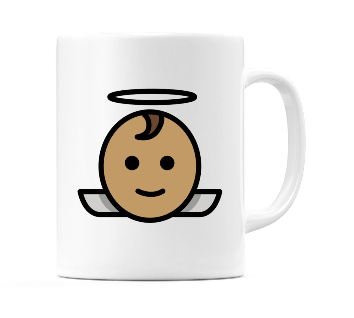 Baby Angel: Medium Skin Tone Emoji Mug