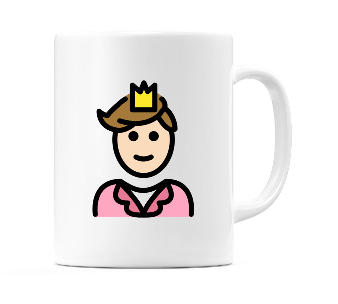 Prince: Light Skin Tone Emoji Mug