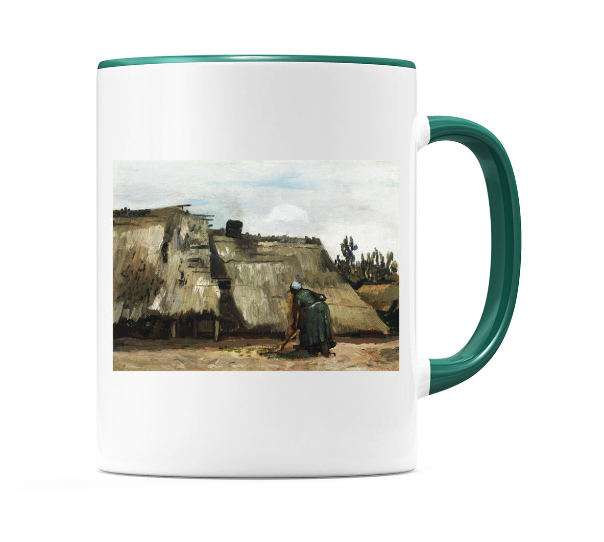 A Peasant Woman Digging in Front of Her Cottage (1885) Mug
