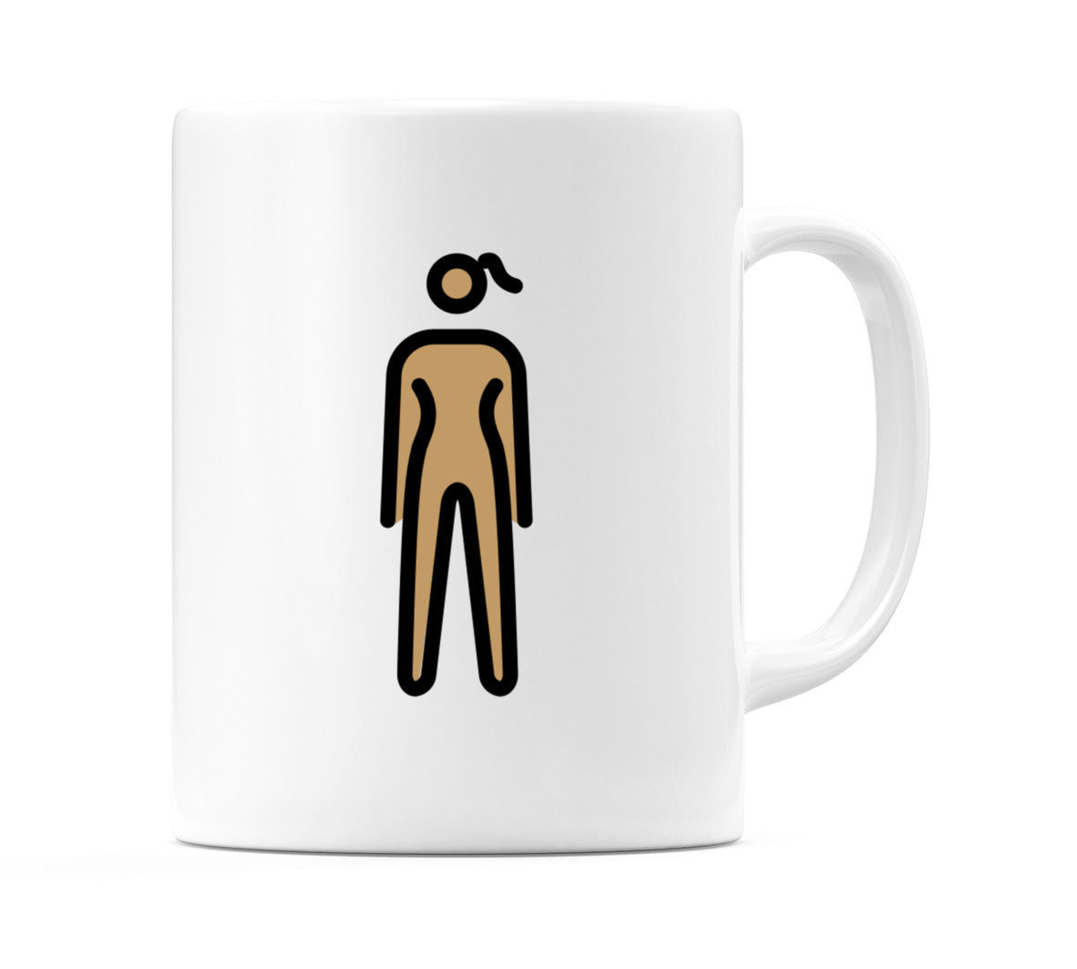 Female Standing: Medium Skin Tone Emoji Mug