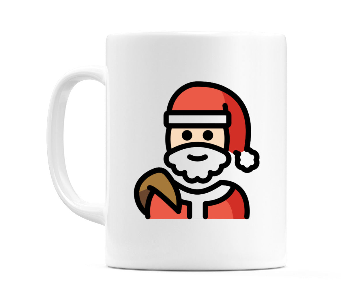Santa Claus: Light Skin Tone Emoji Mug