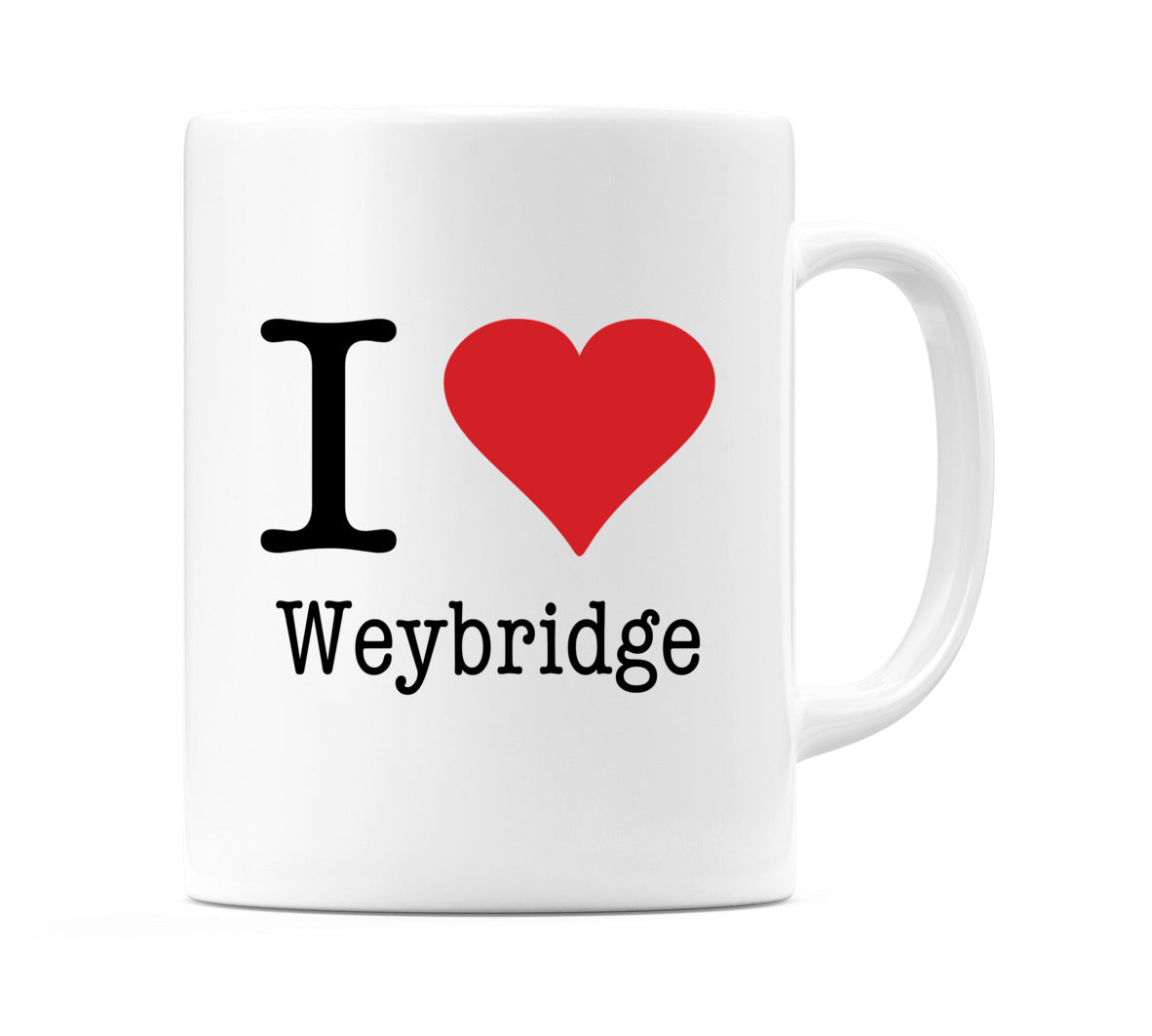 I Love Weybridge Mug