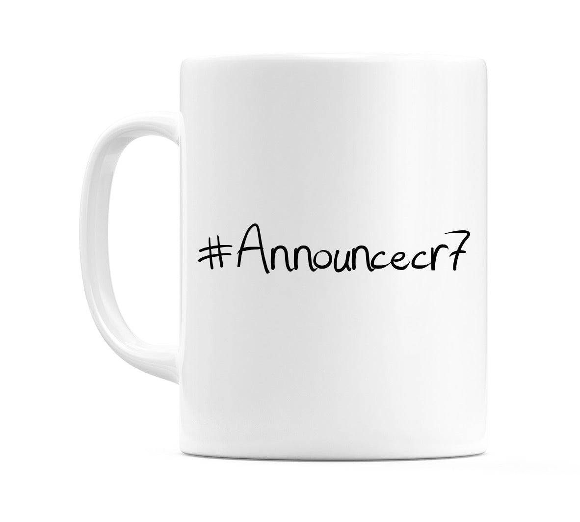 #Announcecr7 Mug