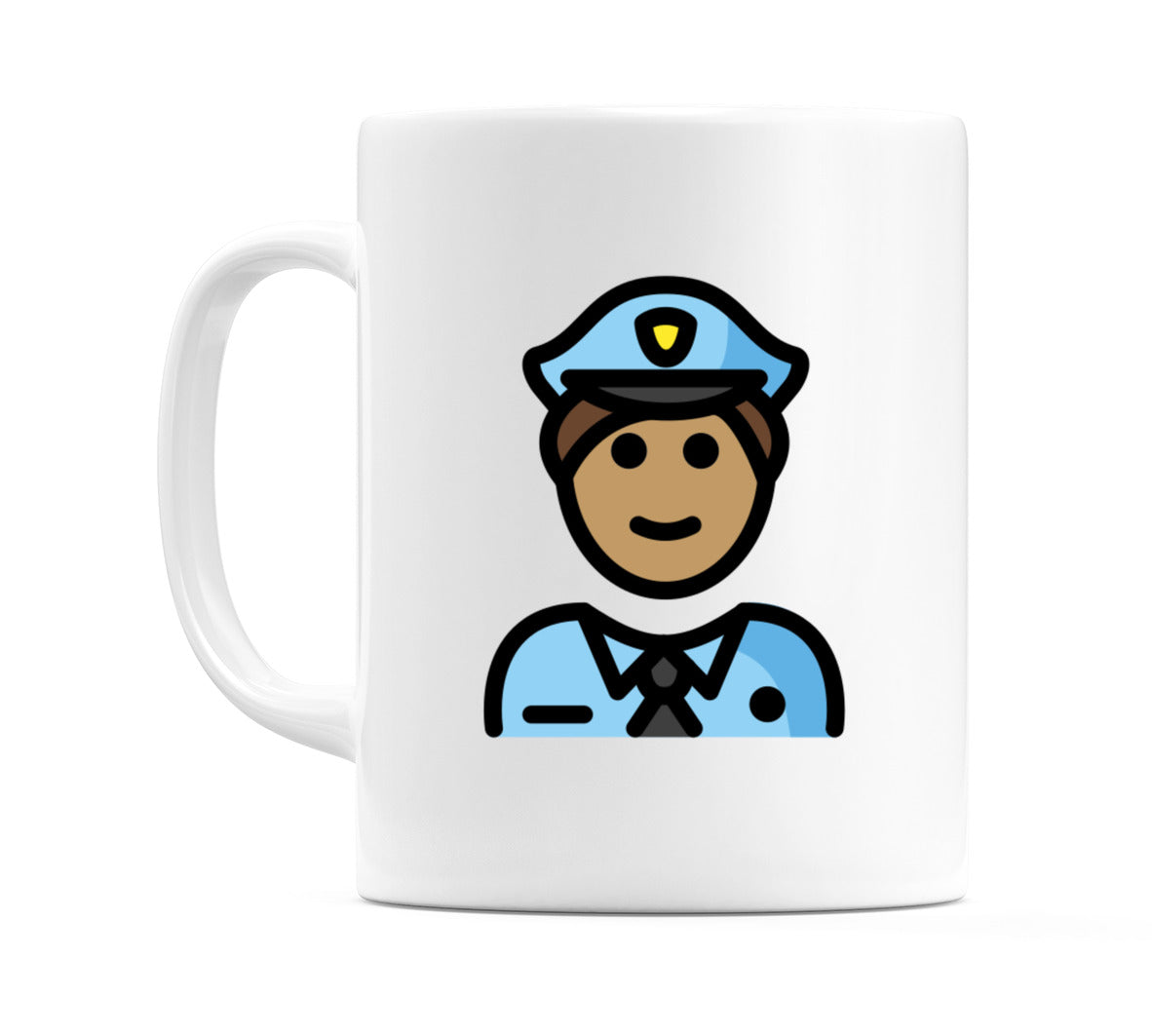 Police Officer: Medium Skin Tone Emoji Mug