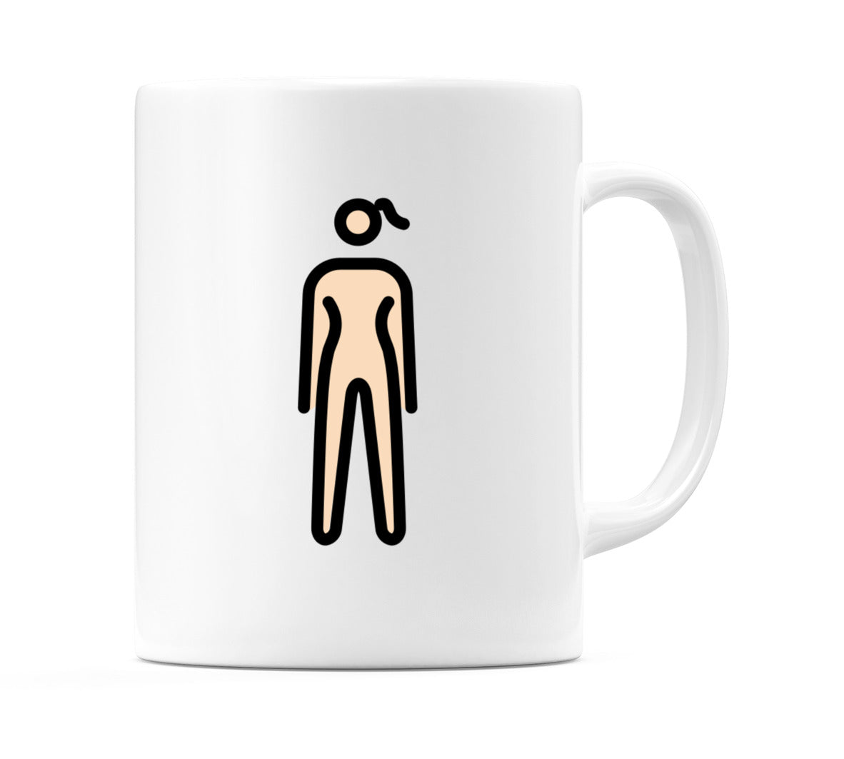Female Standing: Light Skin Tone Emoji Mug