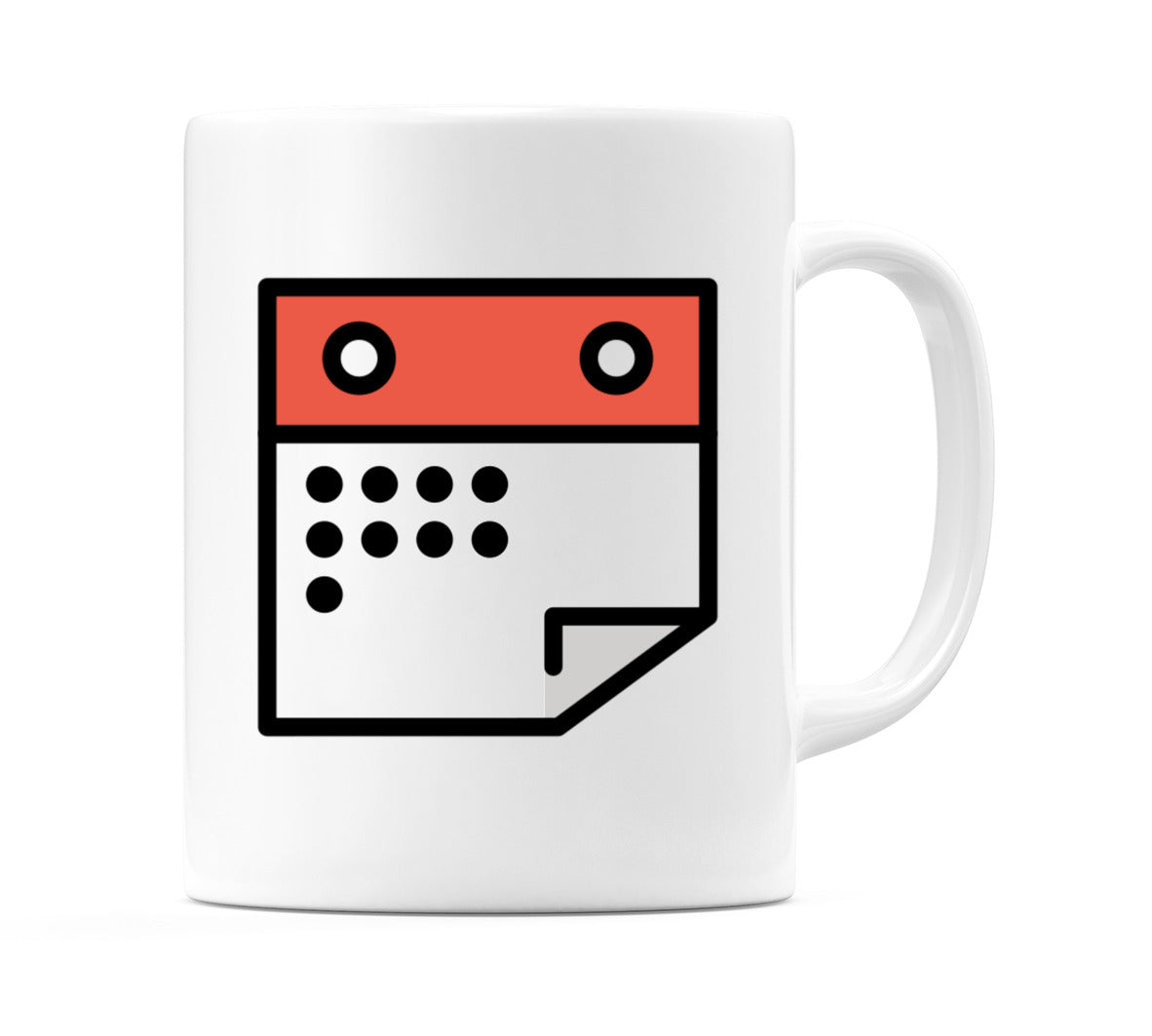 Spiral Calendar Emoji Mug