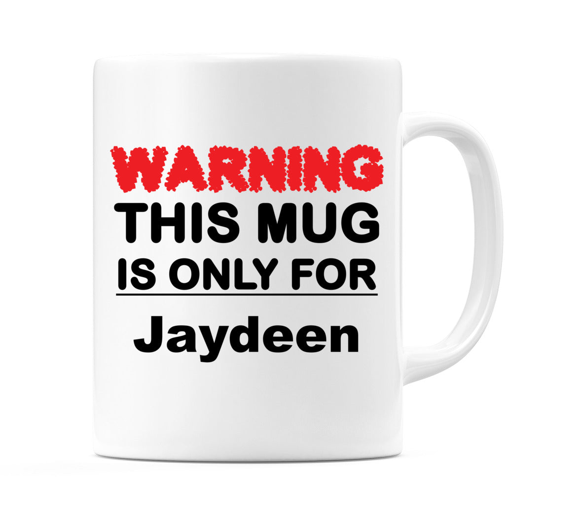 Warning This Mug is ONLY for Jaydeen Mug