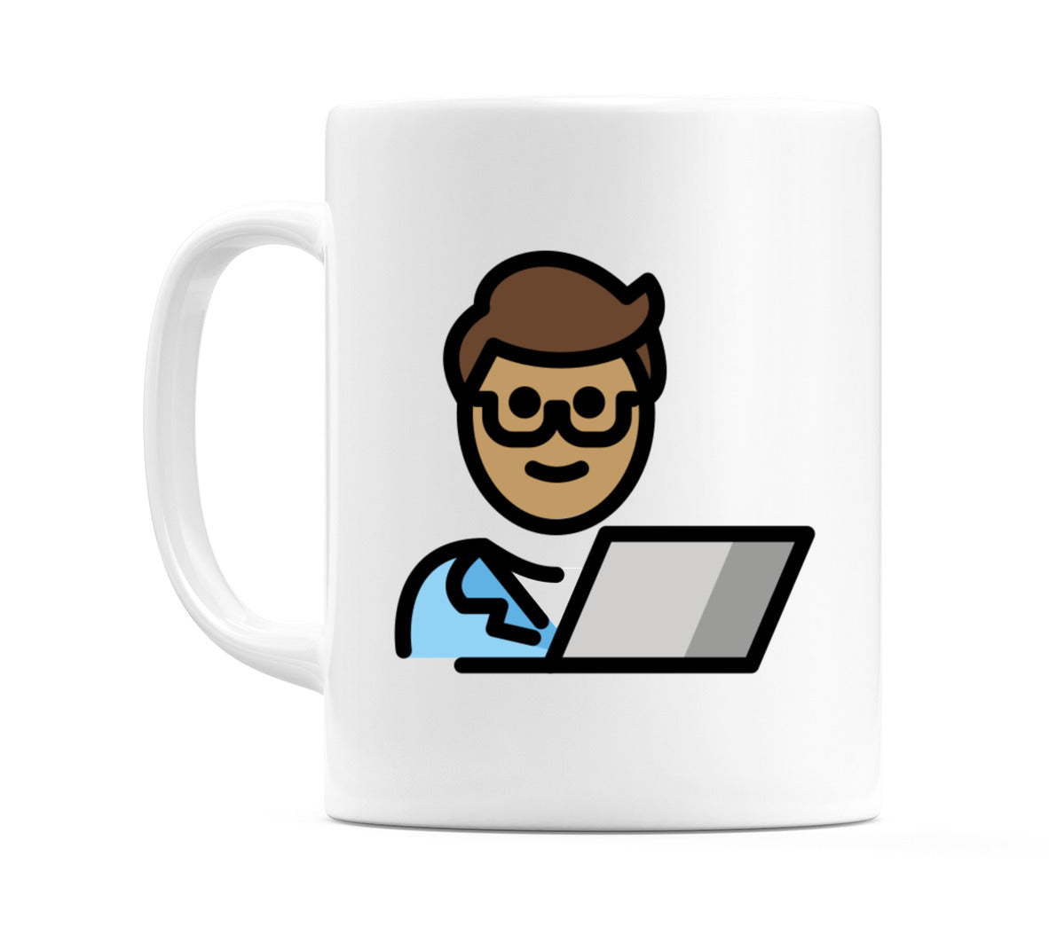 Male Technologist: Medium Skin Tone Emoji Mug