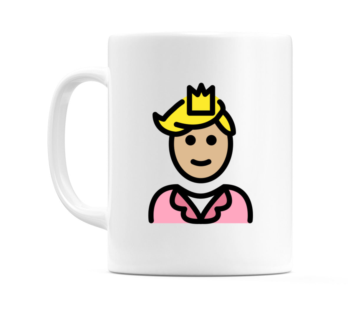 Prince: Medium-Light Skin Tone Emoji Mug