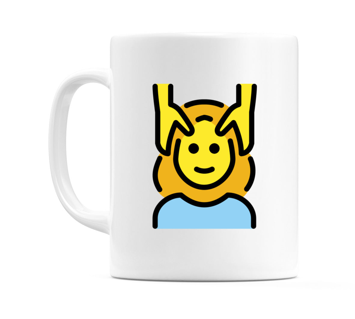 Female Getting Massage Emoji Mug