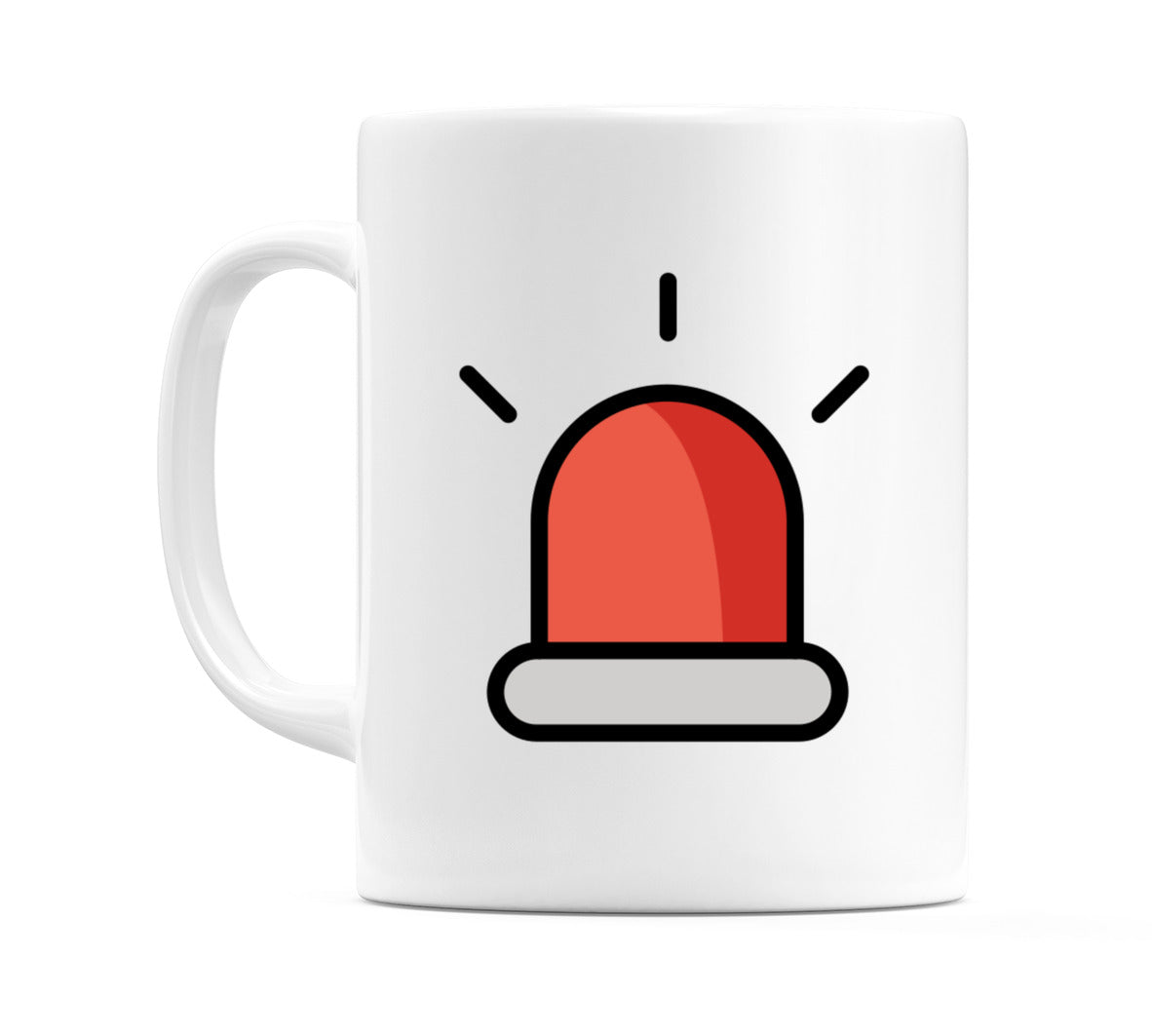 Police Car Light Emoji Mug