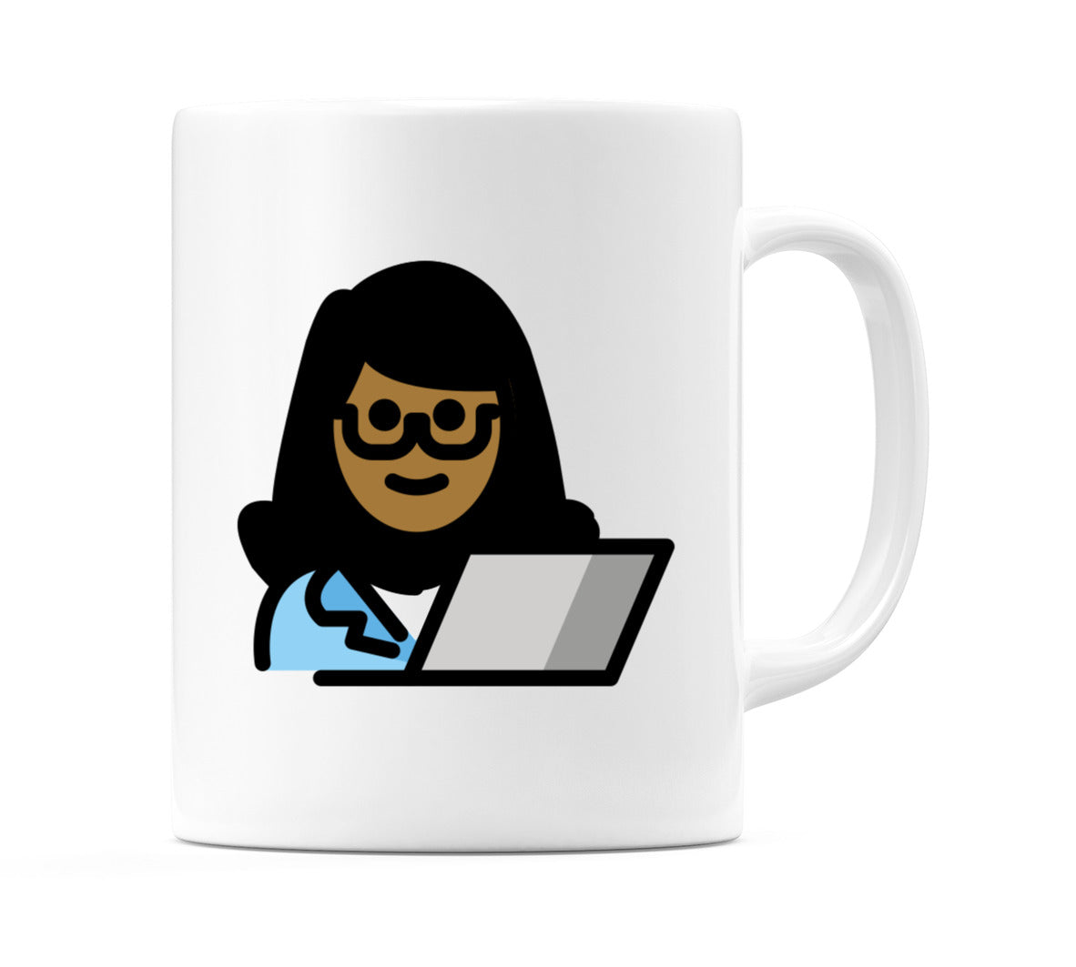 Female Technologist: Medium-Dark Skin Tone Emoji Mug