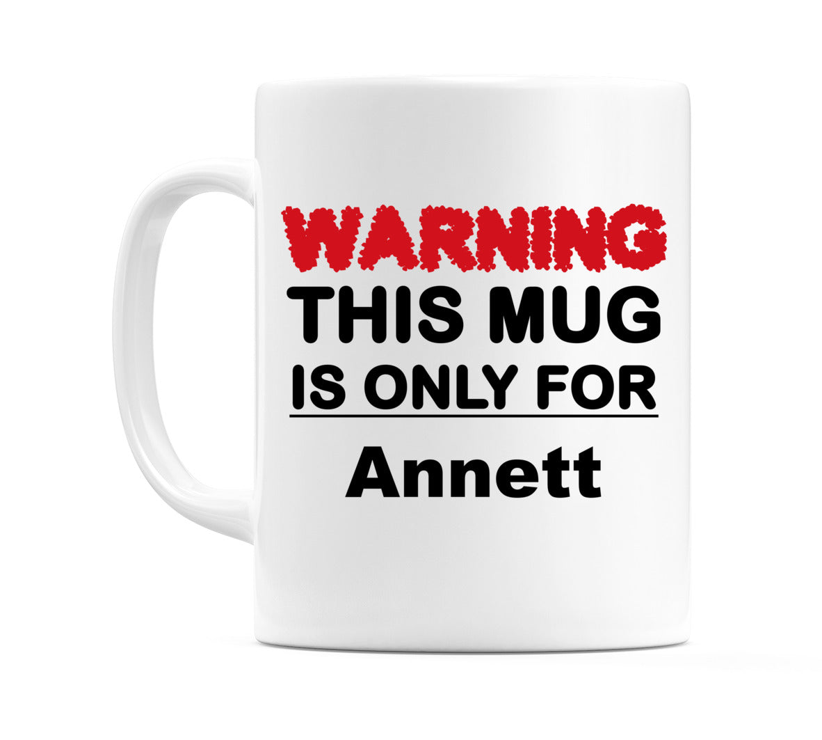 Warning This Mug is ONLY for Annett Mug