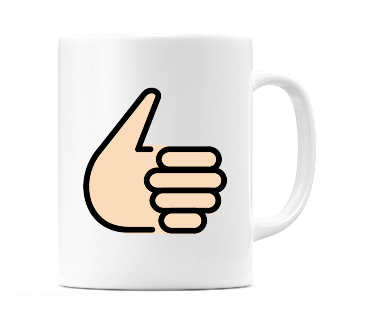 Thumbs Up: Light Skin Tone Emoji Mug