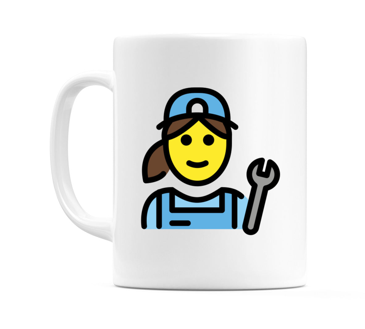 Female Mechanic Emoji Mug