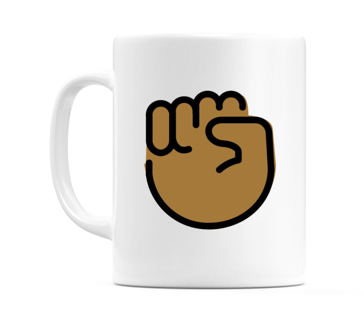 Raised Fist: Medium-Dark Skin Tone Emoji Mug