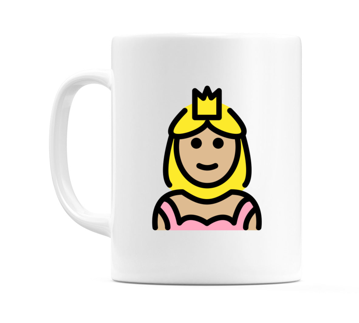 Princess: Medium-Light Skin Tone Emoji Mug