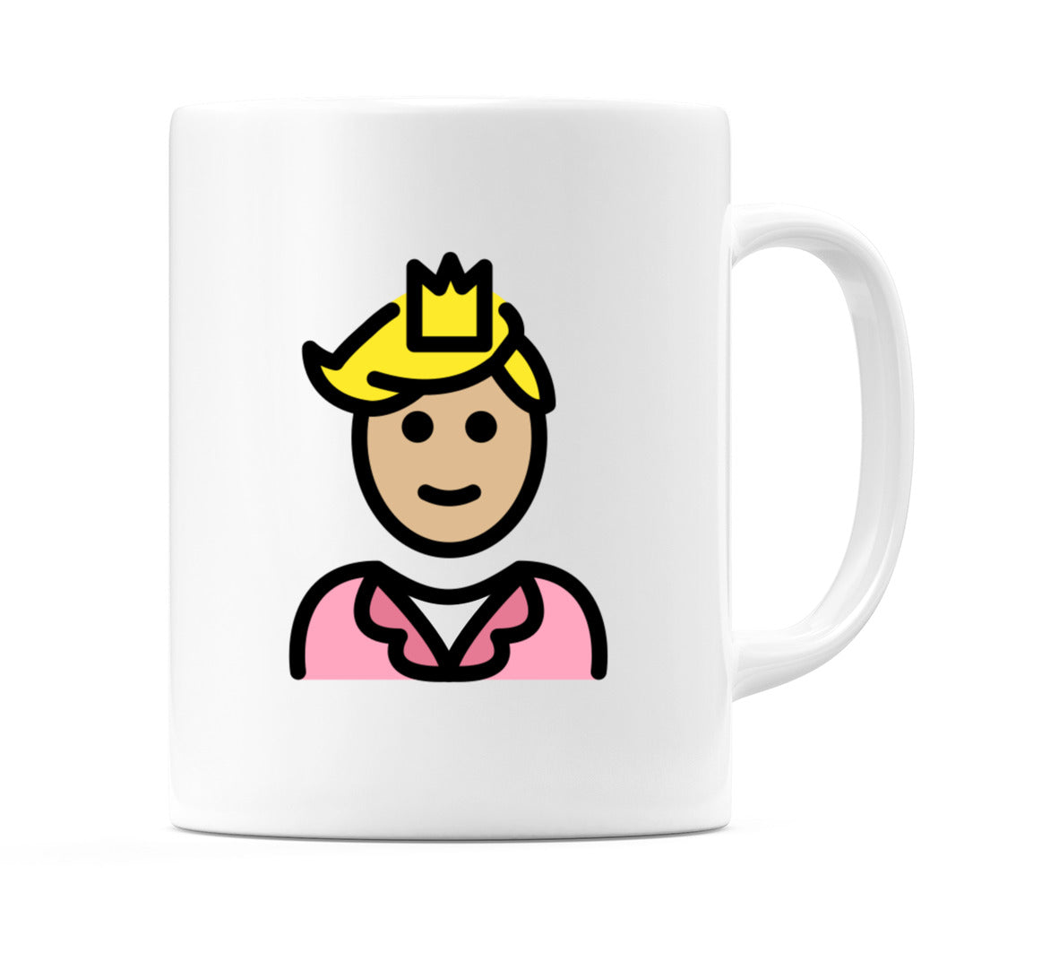 Prince: Medium-Light Skin Tone Emoji Mug