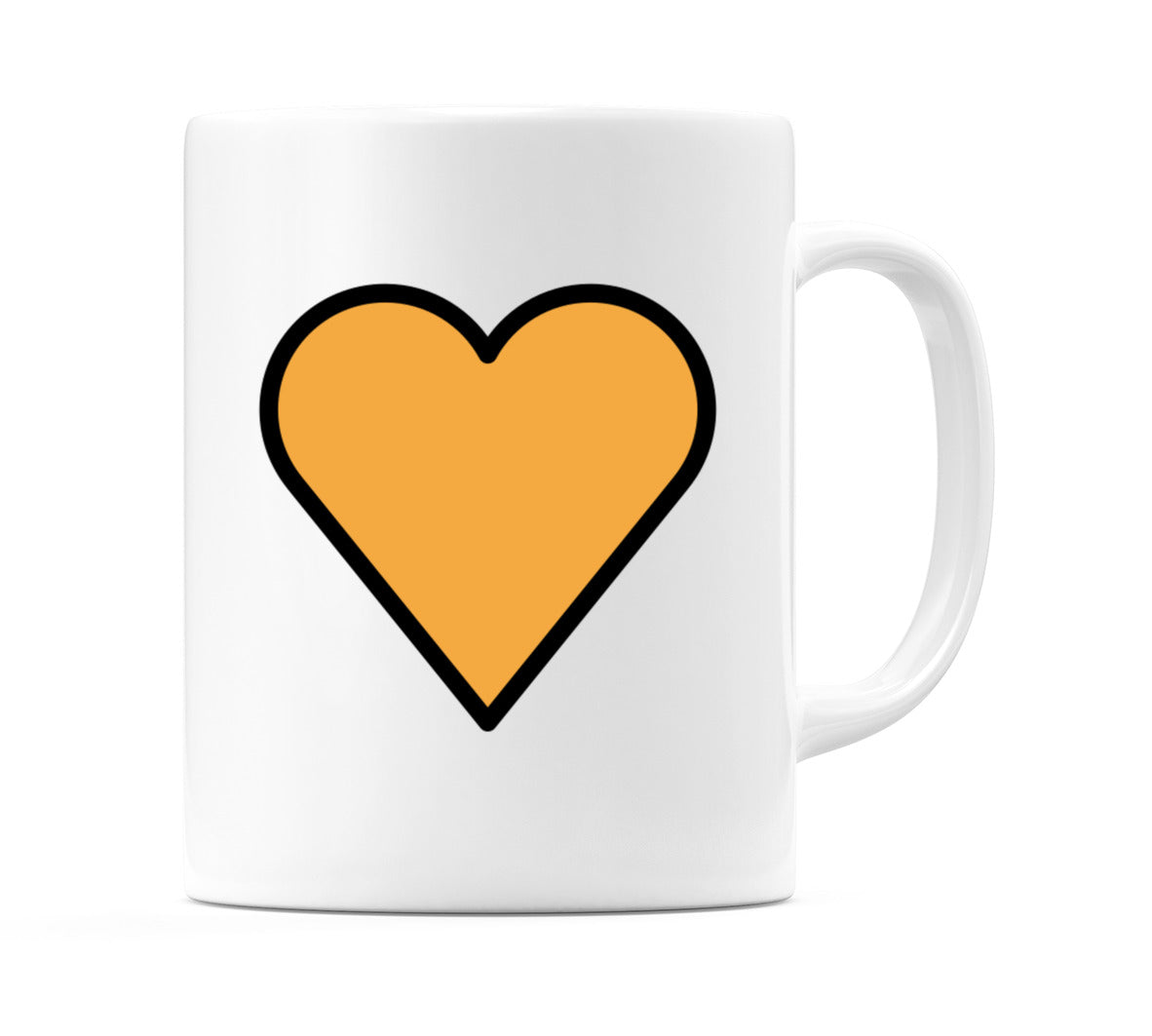 Orange Heart Emoji Mug