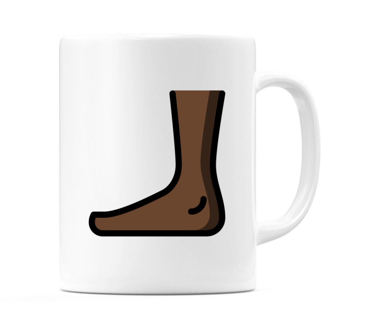 Foot: Dark Skin Tone Emoji Mug