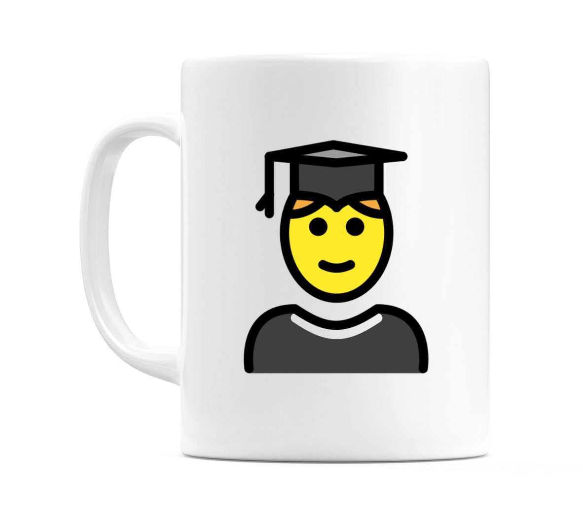 Male Student Emoji Mug