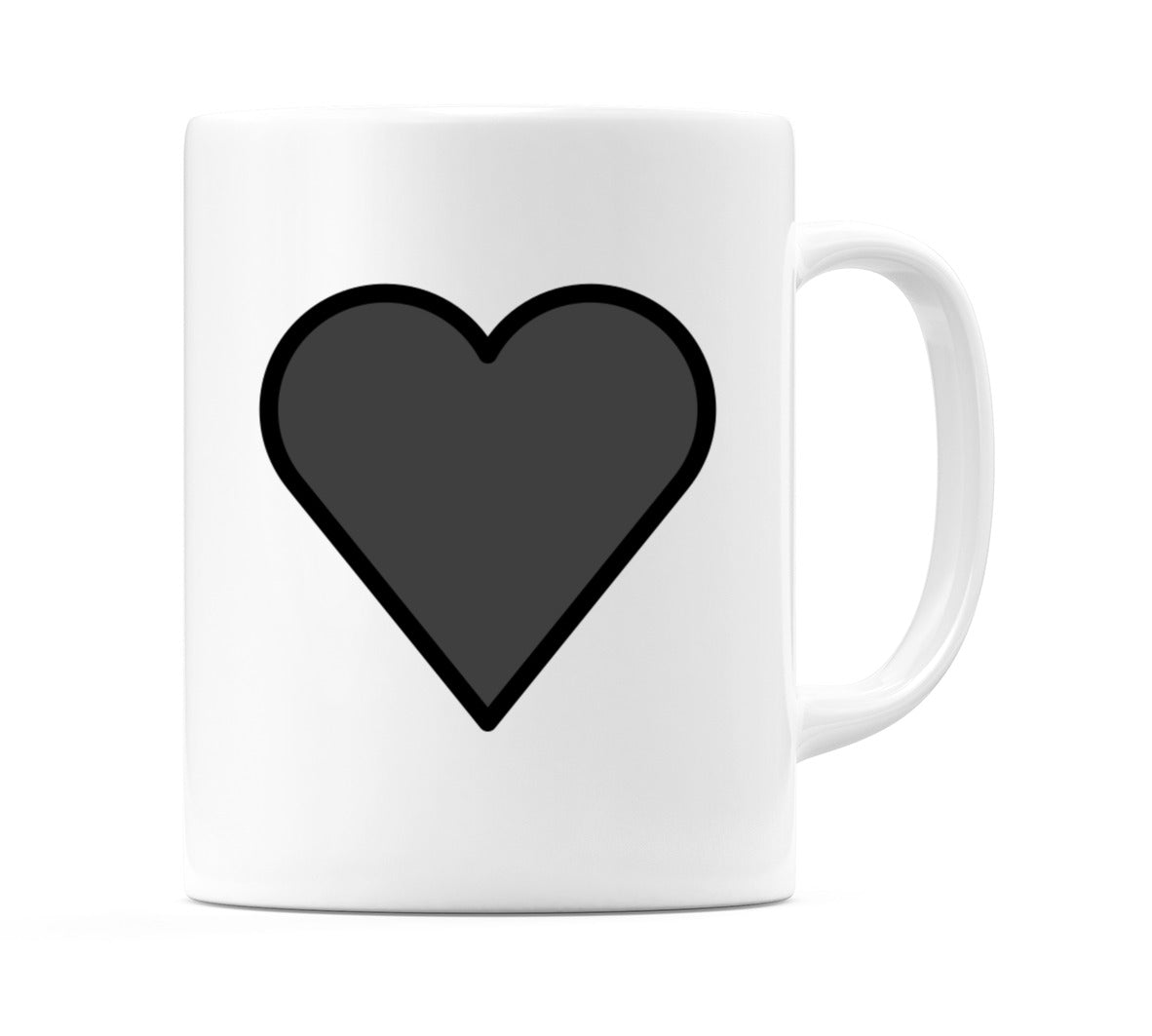 Black Heart Emoji Mug