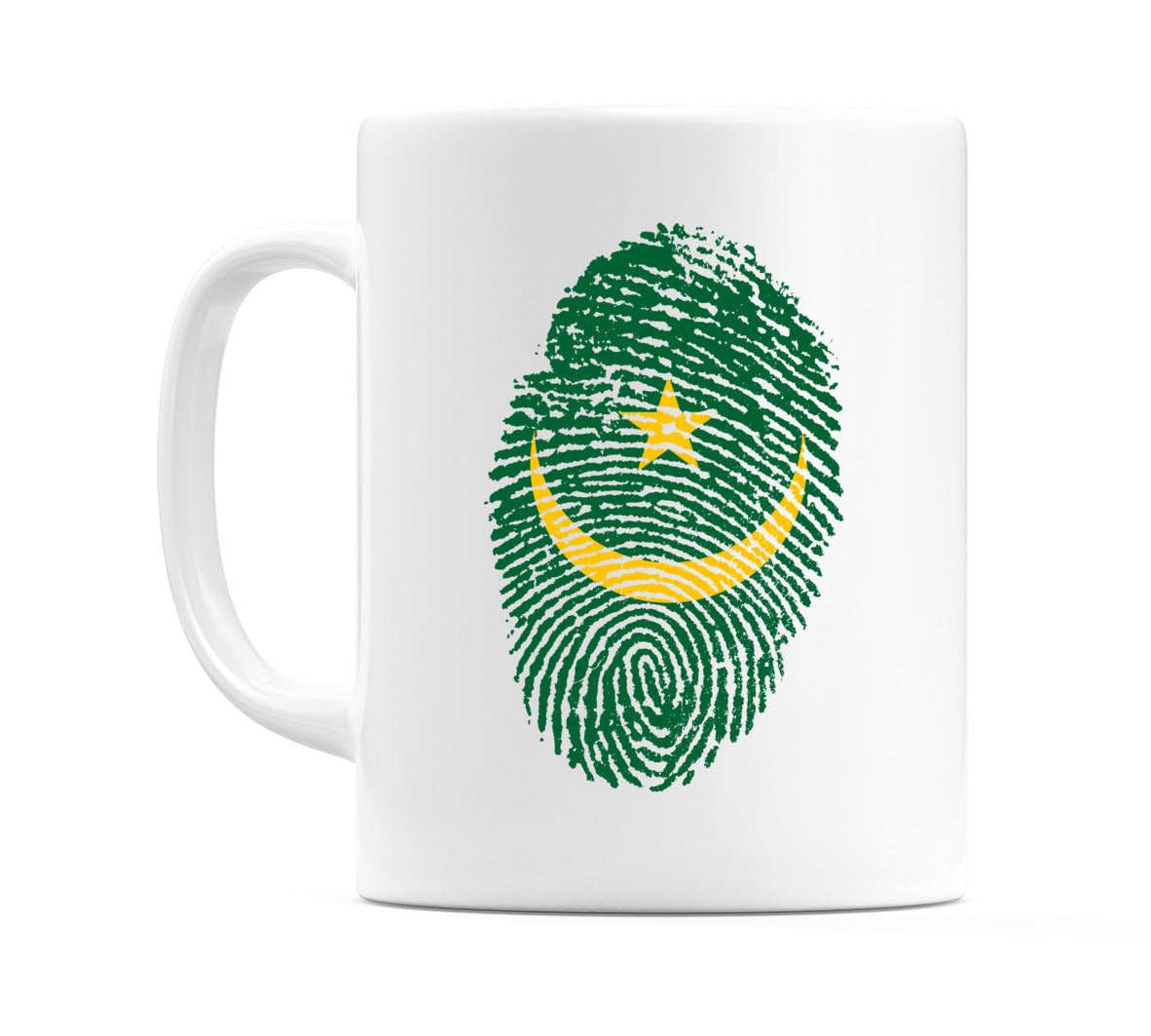 Mauritania Finger Print Flag Mug