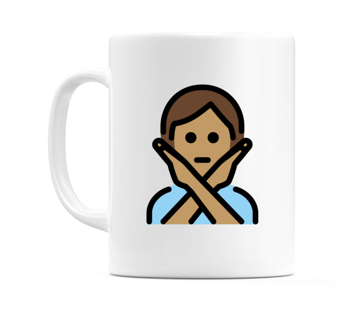 Person Gesturing No: Medium Skin Tone Emoji Mug