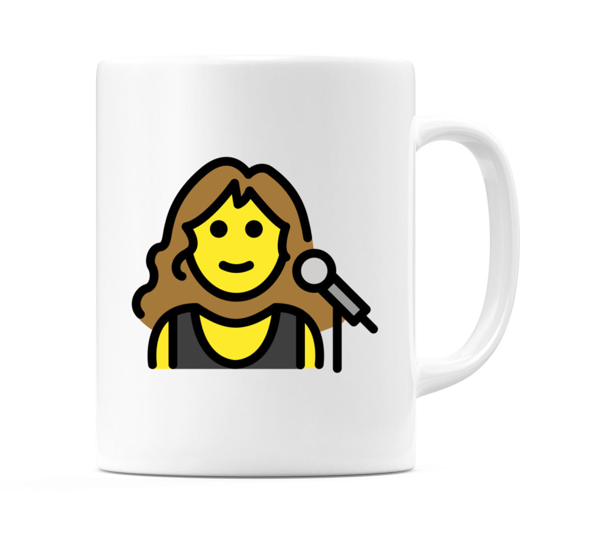 Female Singer Emoji Mug