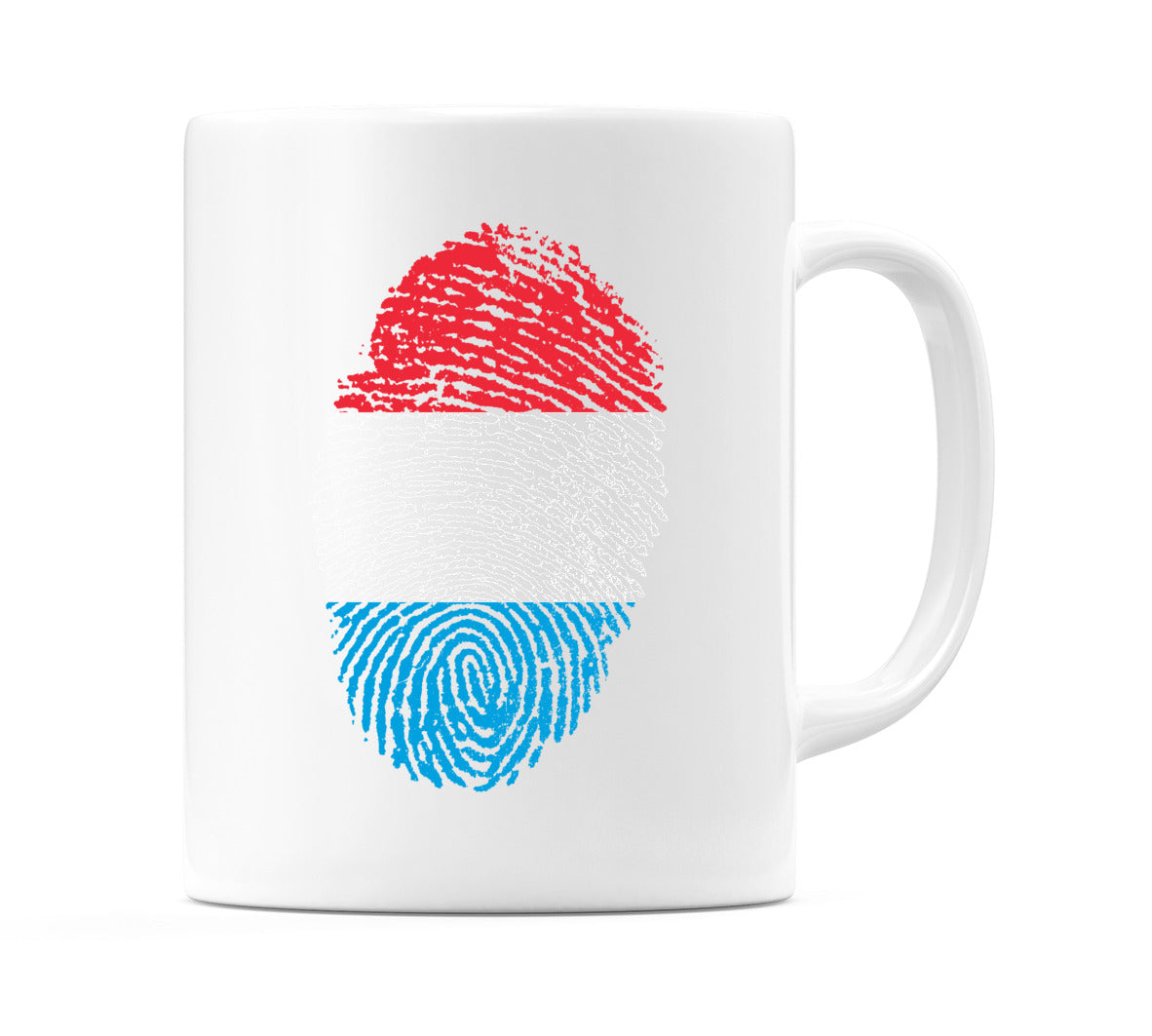 Luxembourg Finger Print Flag Mug