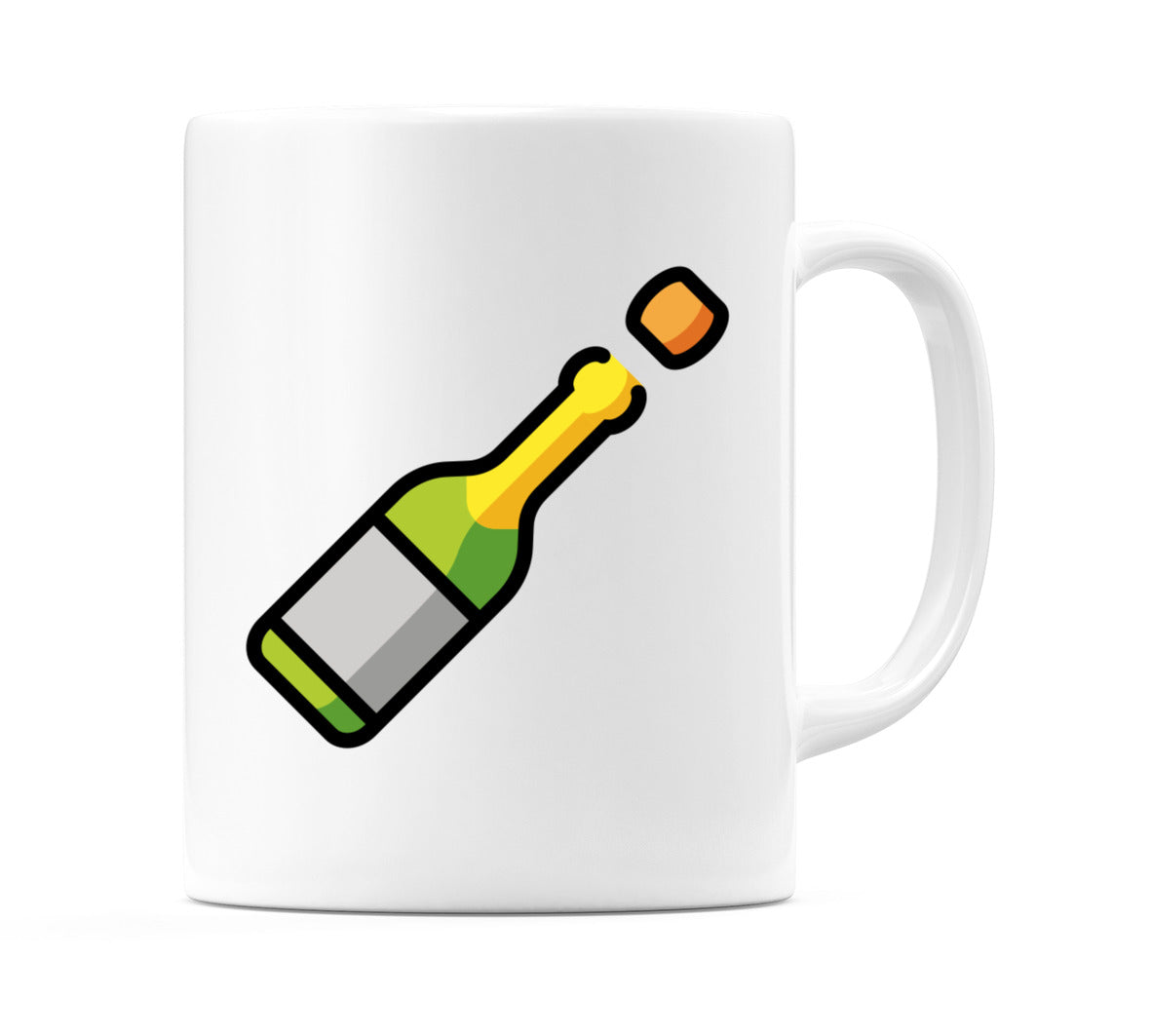 Bottle With Popping Cork Emoji Mug