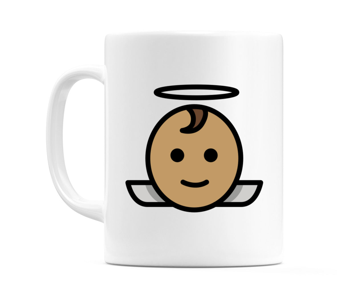 Baby Angel: Medium Skin Tone Emoji Mug