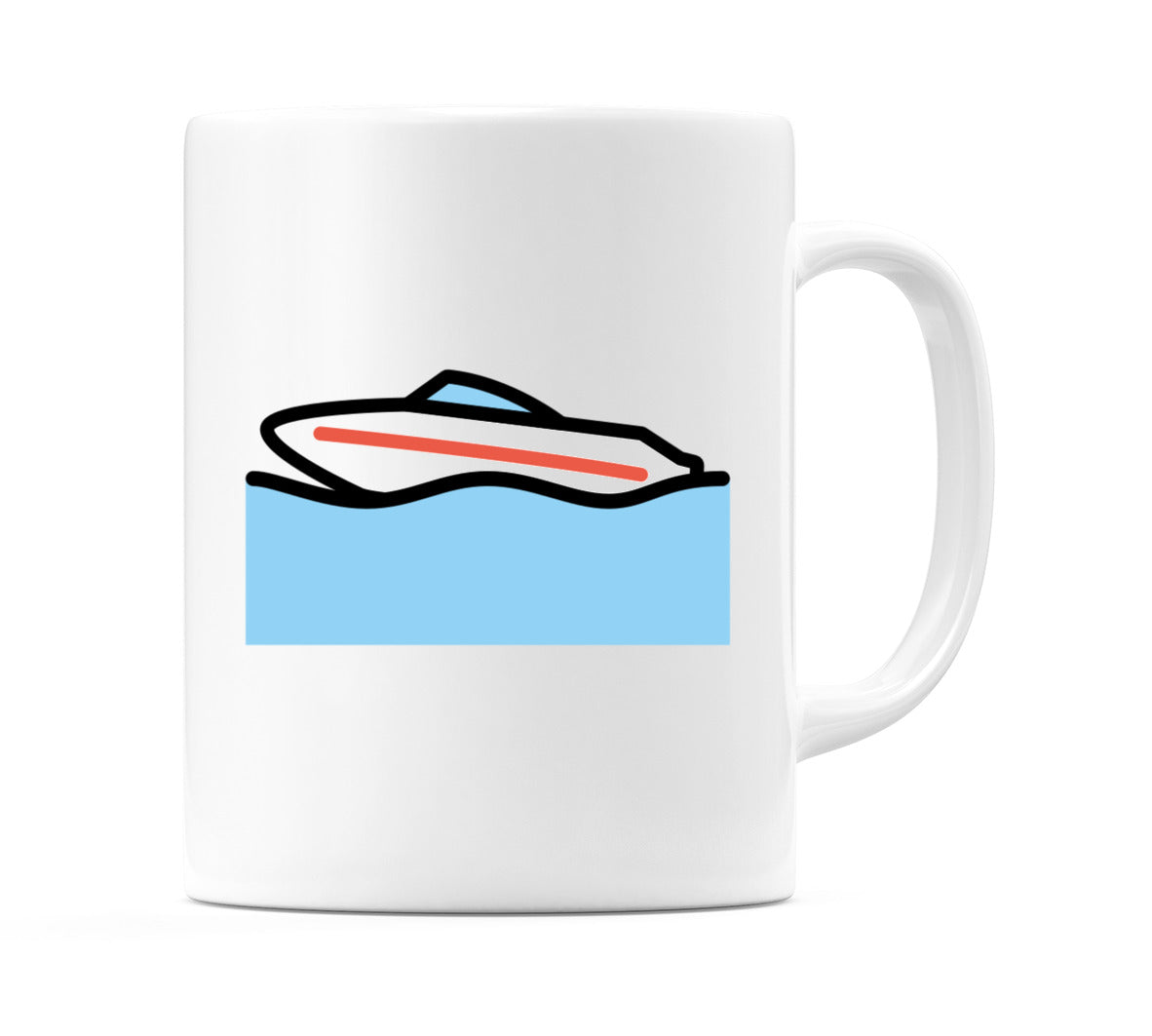 Speedboat Emoji Mug