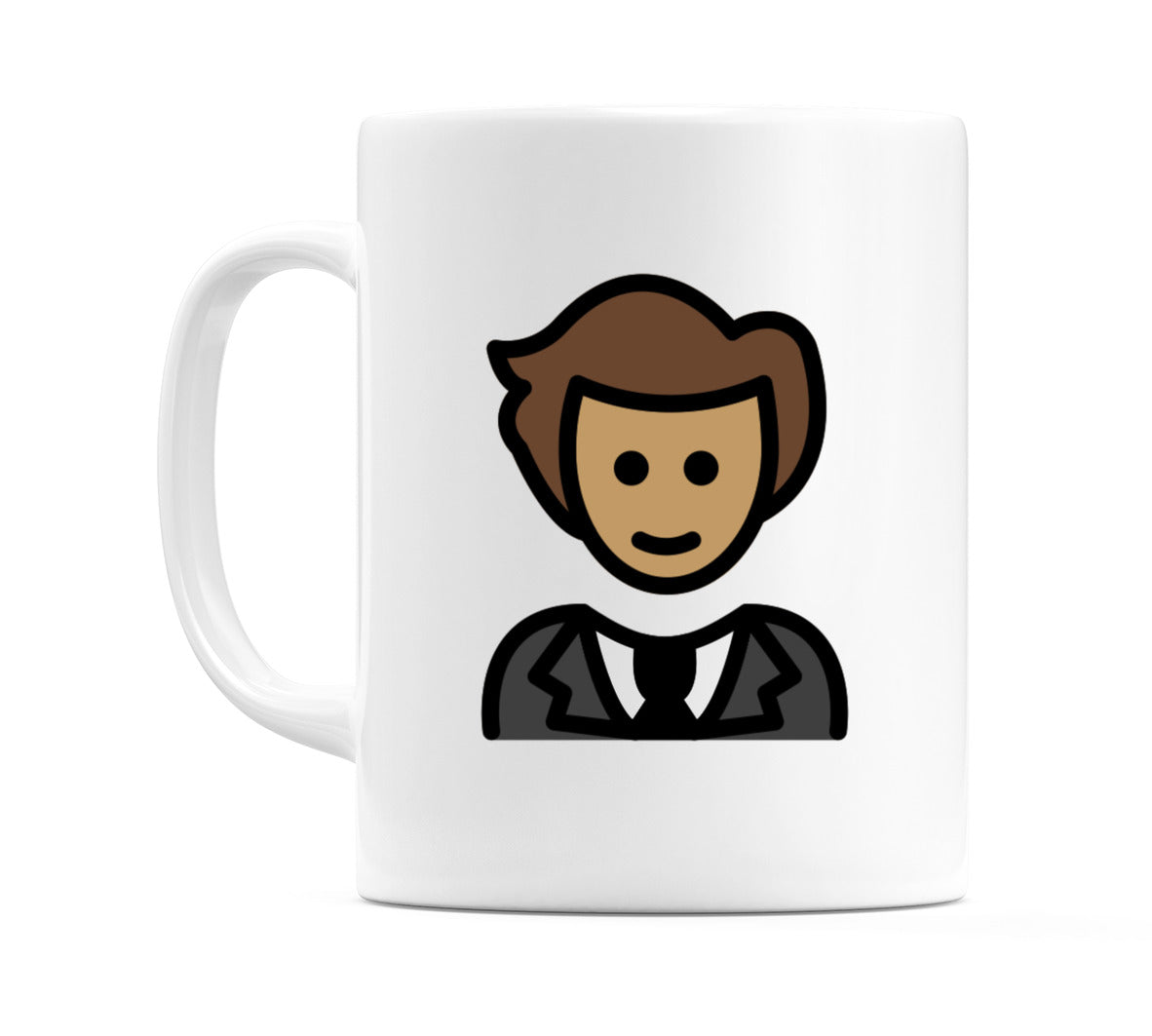 Male In Tuxedo: Medium Skin Tone Emoji Mug