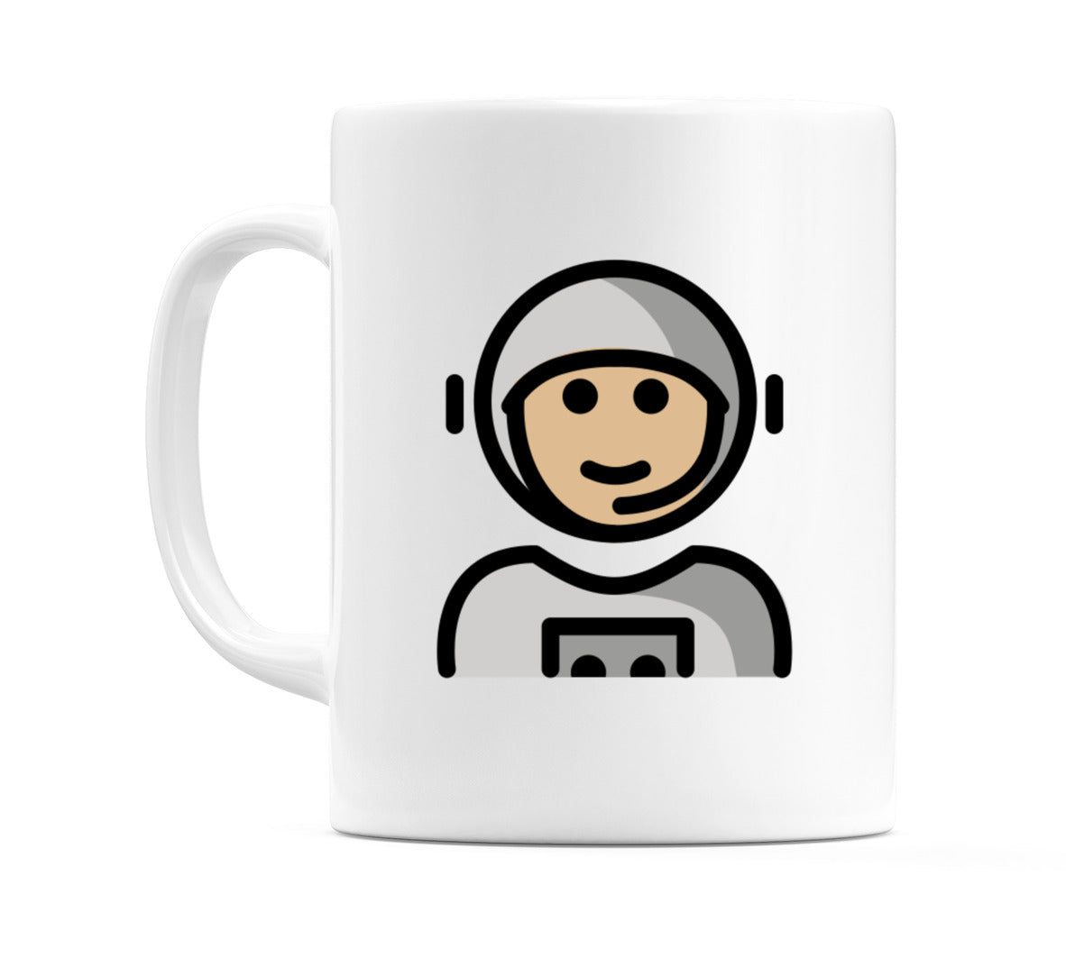 Male Astronaut: Medium-Light Skin Tone Emoji Mug