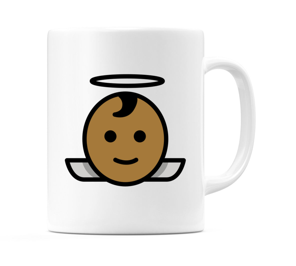 Baby Angel: Medium-Dark Skin Tone Emoji Mug