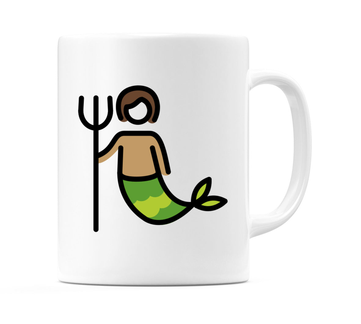 Merperson: Medium Skin Tone Emoji Mug