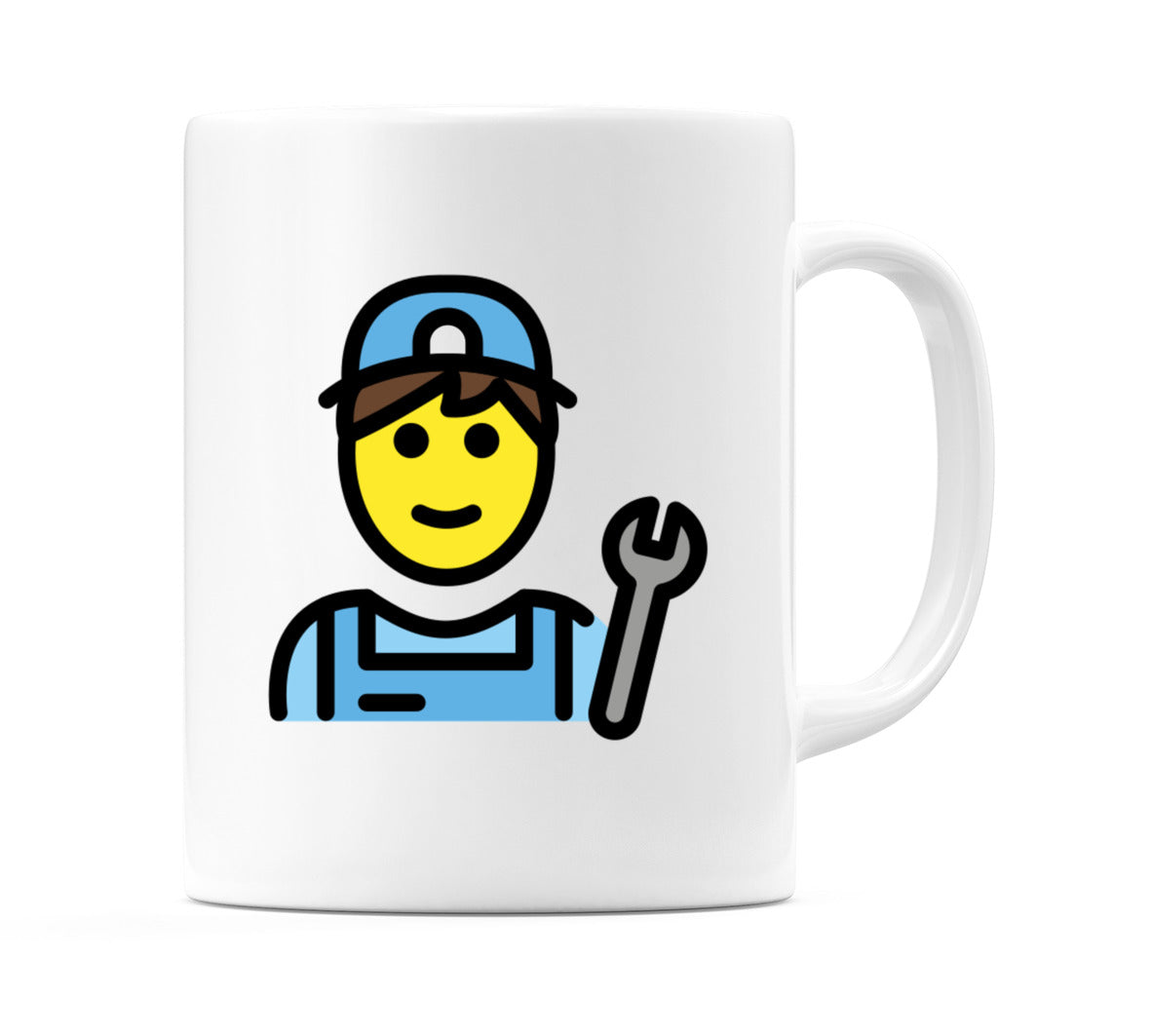 Male Mechanic Emoji Mug