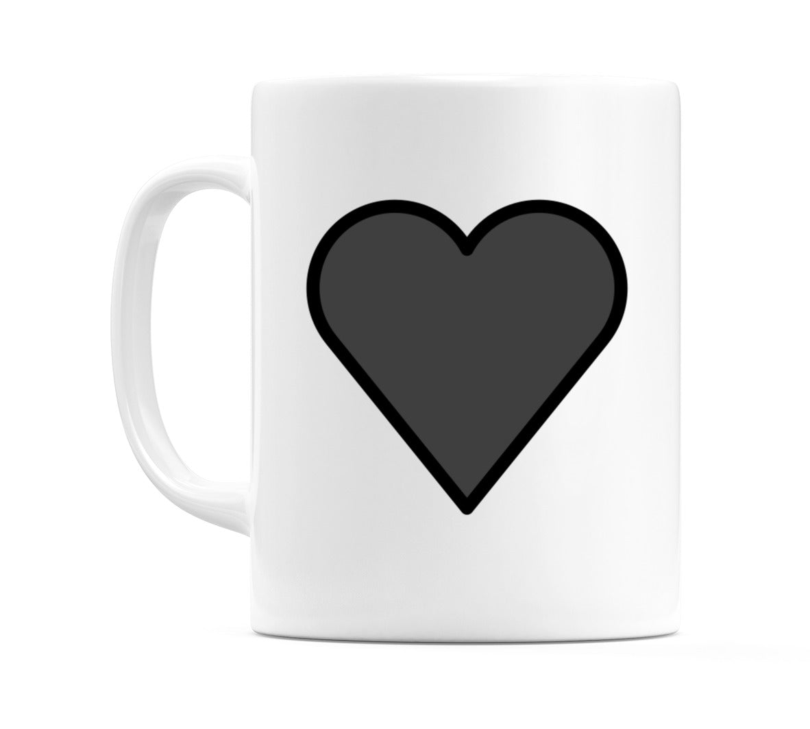 Black Heart Emoji Mug