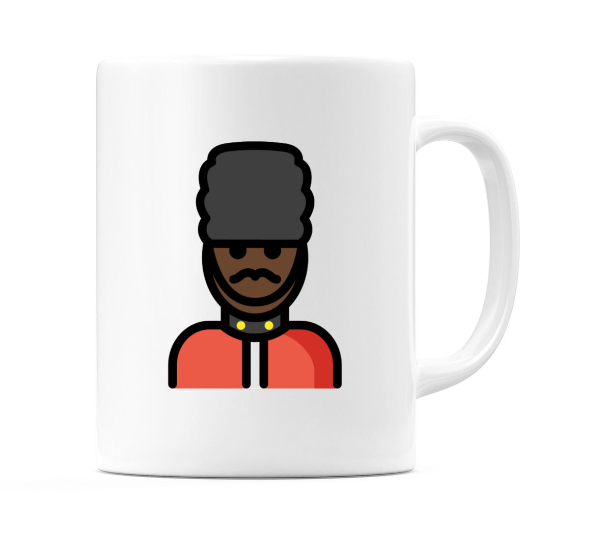 Male Guard: Dark Skin Tone Emoji Mug