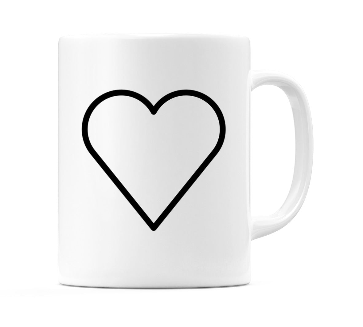 White Heart Emoji Mug