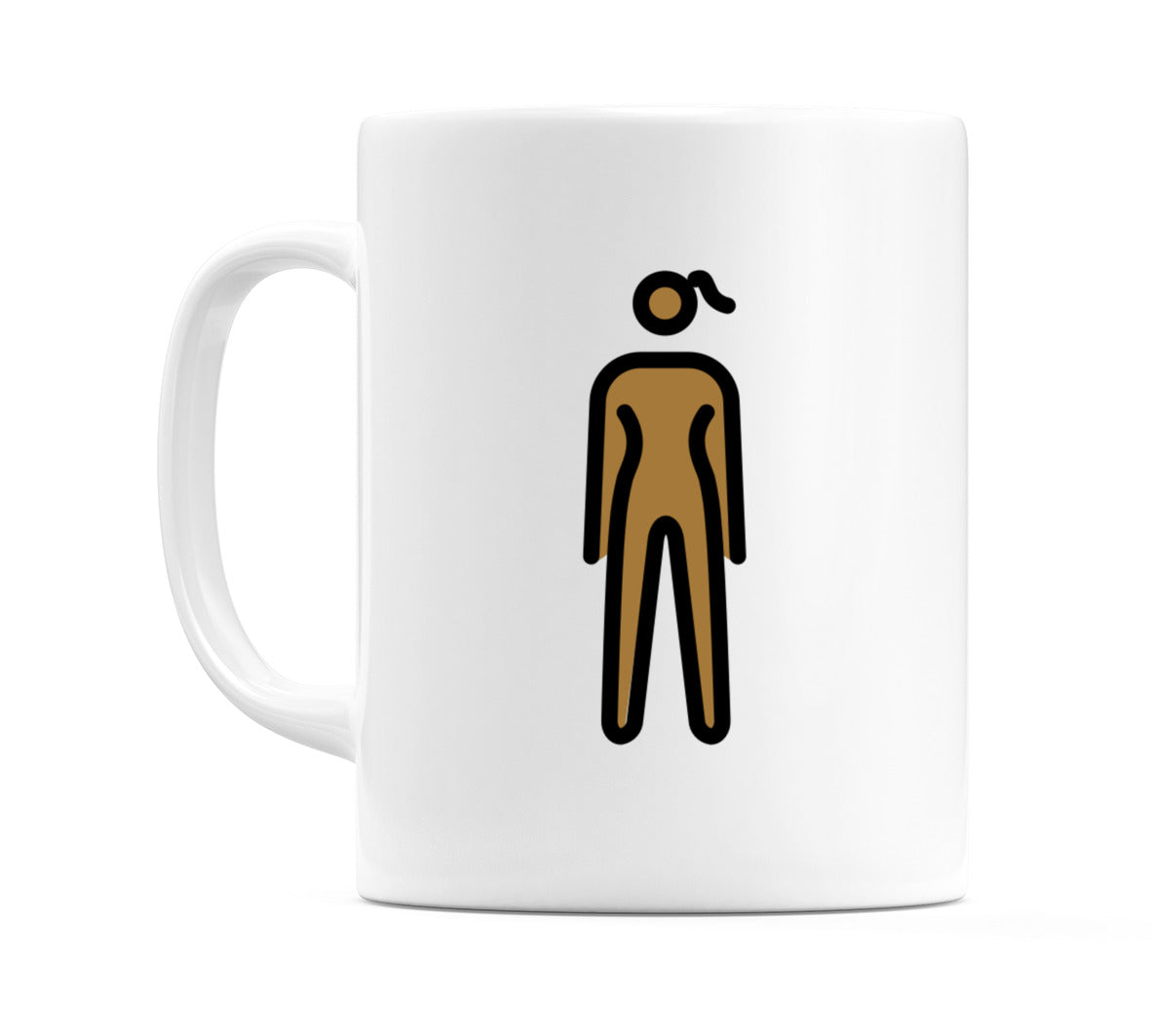 Female Standing: Medium-Dark Skin Tone Emoji Mug