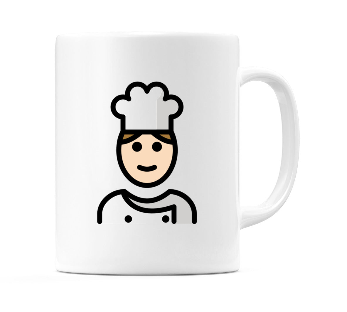 Male Cook: Light Skin Tone Emoji Mug